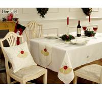 Natale Lusso Ricamato Tovaglia e Accessori