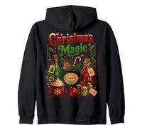 Natale Magia Biscotti caffè Dolci Cibo Natale Felpa con Cappuccio