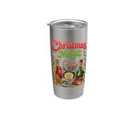 Natale Magia Santas Miscela Dolci Candy Pan di Zenzero Bicchiere termico in acciaio inox doppia parete