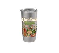 Natale Magia Santas Miscela Dolci Candy Pan di Zenzero Bicchiere termico in acciaio inox doppia parete