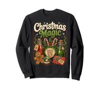 Natale Magia Santas Miscela Dolci Candy Pan di Zenzero Felpa