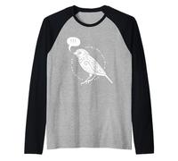 Natale Mattina Vacanza Amore Uccello Carino Madre Uccelli Zucchero Maglia con Maniche Raglan