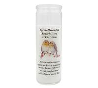 Natale Memorial Candela IN Un Bicchiere Barattolo Con Robins E Parole - Scelta