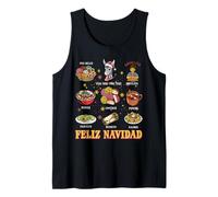 Natale Messicano Pan Dulce Feliz Navidad Xmas Donne Uomini Bambino Canotta