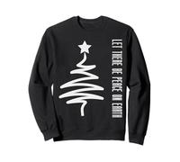 Natale Moderno Lascia Che Ci Sia Pace sulla Terra Natale Felpa