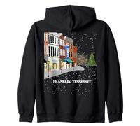 Natale nel Centro di Franklin Tennessee Felpa con Cappuccio