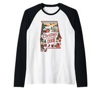Natale nel Cuore di Dixie Alabama Maglia con Maniche Raglan