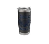 Natale Nel mese di luglio Jingle Shells Vintage Beach Holiday Bicchiere termico in acciaio inox doppia parete