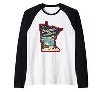 Natale nello Stato della Stella Polare Maglia con Maniche Raglan