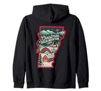 Natale nello Stato delle Montagne Verdi Felpa con Cappuccio