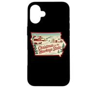 Natale nello Stato Occhio di Falco Festivo Custodia per iPhone 16 Plus