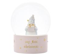 Natale Neve Globe ' il Mio Primo Natale' Pinguino Holding Regalo Da Bambino -