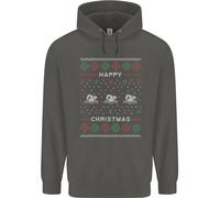 Natale Nuoto Design Bambini Felpa con Cappuccio