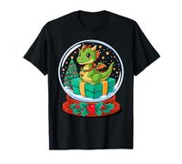 Natale Palla di Neve Drago X-mas Draghi Maglietta