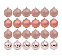Natale Palline Infrangibili Decorazioni Albero Oro Rosa - Scelta Design