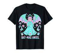 Natale Pastel Goth Spettrale Kawaii Carino Pipistrello Maglietta