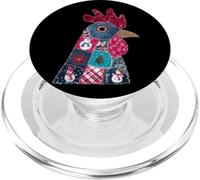Natale Patchwork Gallo Spirito festivo PopSockets PopGrip per MagSafe