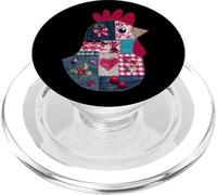 Natale patchwork pollo colorato PopSockets PopGrip per MagSafe