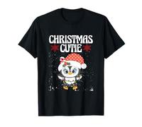 Natale Penguin Lover Uccello Senza Volo Carino Natale Cutie Maglietta