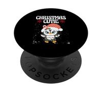 Natale Penguin Lover uccello senza volo carino Natale Cutie PopSockets PopGrip Adesivo