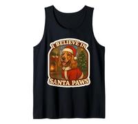Natale per Cani Cocker Spaniel Inglese I Believe in Santa Paws Canotta