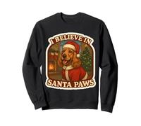Natale per Cani Cocker Spaniel Inglese I Believe in Santa Paws Felpa