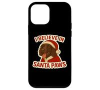 Natale per cani Irish Water Spaniel I Believe In Santa Paws Custodia per iPhone 12 mini