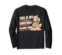 Natale Pigiama Anime Ragazza Giapponese Manga Otaku Maglia a Manica