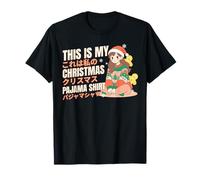 Natale Pigiama Anime Ragazza Giapponese Manga Otaku Maglietta