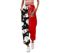 Natale Pigiama Pantaloni da Donna Pantaloni Lunghi del Pigiama Warm Donna Comodo del Invernale Comodi Morbidi per Casa