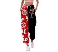 Natale Pigiama Pantaloni da Donna Pantaloni Lunghi del Pigiama Warm Donna Comodo del Invernale Comodi Morbidi per Casa