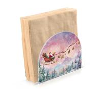 Natale pittura ad acquerello portatovaglioli per tavolo tovagliolo titolare carta tovagliolo dispenser piedi cucina bagno decorativo acrilico