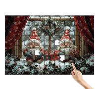 Natale Puzzle 1000 Pezzi, Nano Puzzle Adulti, Giochi Educativi per la Famiglia, Divertimento Colorato Set con Scatola, Giochi Creativi per Regalo Uomo Decorazioni Casa, Regalo Bambina 6 Anni R-4