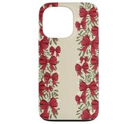 Natale Red Bow Garland Pattern Holiday Vischio Custodia per iPhone 13 Pro