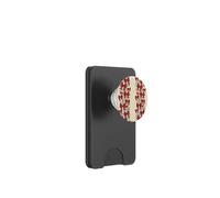 Natale Red Bow Garland Pattern Holiday Vischio PopSockets PopWallet per MagSafe