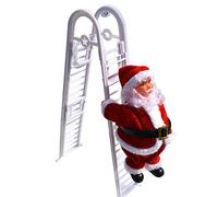 Natale scaletta di arrampicata bambola di peluche elettrico Babbo Natale automatico arrampicata corda bambola regali per bambini casa