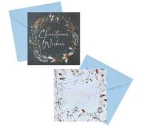 Natale Scheda 10 Confezione Lusso Carte Con Lamina Dettaglio - Winter Wonderland