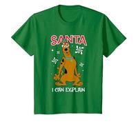 Natale Scooby Doo Santa's Helper Maglietta, Bambini, Verde Mela, 10 Anni