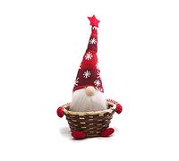 Natale senza volto per bambola cestino di caramelle vacanza fatto a mano svedese Tomte decorazione scandinava ornamenti vacanza