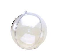 NATALE SFERA PLEXIGLASS con DIVISORIO SEPARATORE 16 cm diam 6 Pz DECOUPAGE