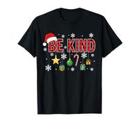 Natale Sii Gentile Citazione Quadri Rossi Famiglia Amici Maglietta