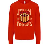 Natale Solo Qui Per I Regali Divertente Uomo Felpa Maglione