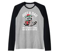 Natale solo un papà che è sempre tornato con i regali Maglia con Maniche Raglan