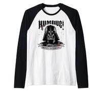 Natale Star Wars Christmas Darth Vader Humbug Maglia con Maniche Raglan