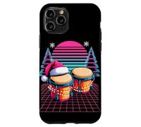 Natale Synthwave Suonatore Di Bongo Bonghi Custodia per iPhone 11 Pro
