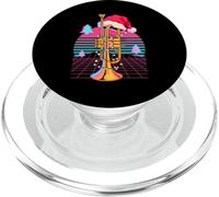 Natale Synthwave Tromba Trombettiere PopSockets PopGrip per MagSafe