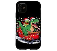 Natale Tartaruga Marina Slitta T-Rex Dinosauro Tartarughe Custodia per iPhone 11