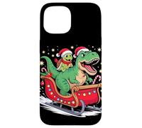 Natale Tartaruga Marina Slitta T-Rex Dinosauro Tartarughe Custodia per iPhone 15