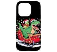 Natale Tartaruga Marina Slitta T-Rex Dinosauro Tartarughe Custodia per iPhone 15 Pro