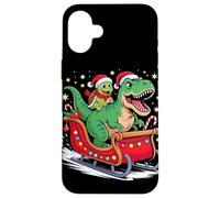 Natale Tartaruga Marina Slitta T-Rex Dinosauro Tartarughe Custodia per iPhone 16 Plus